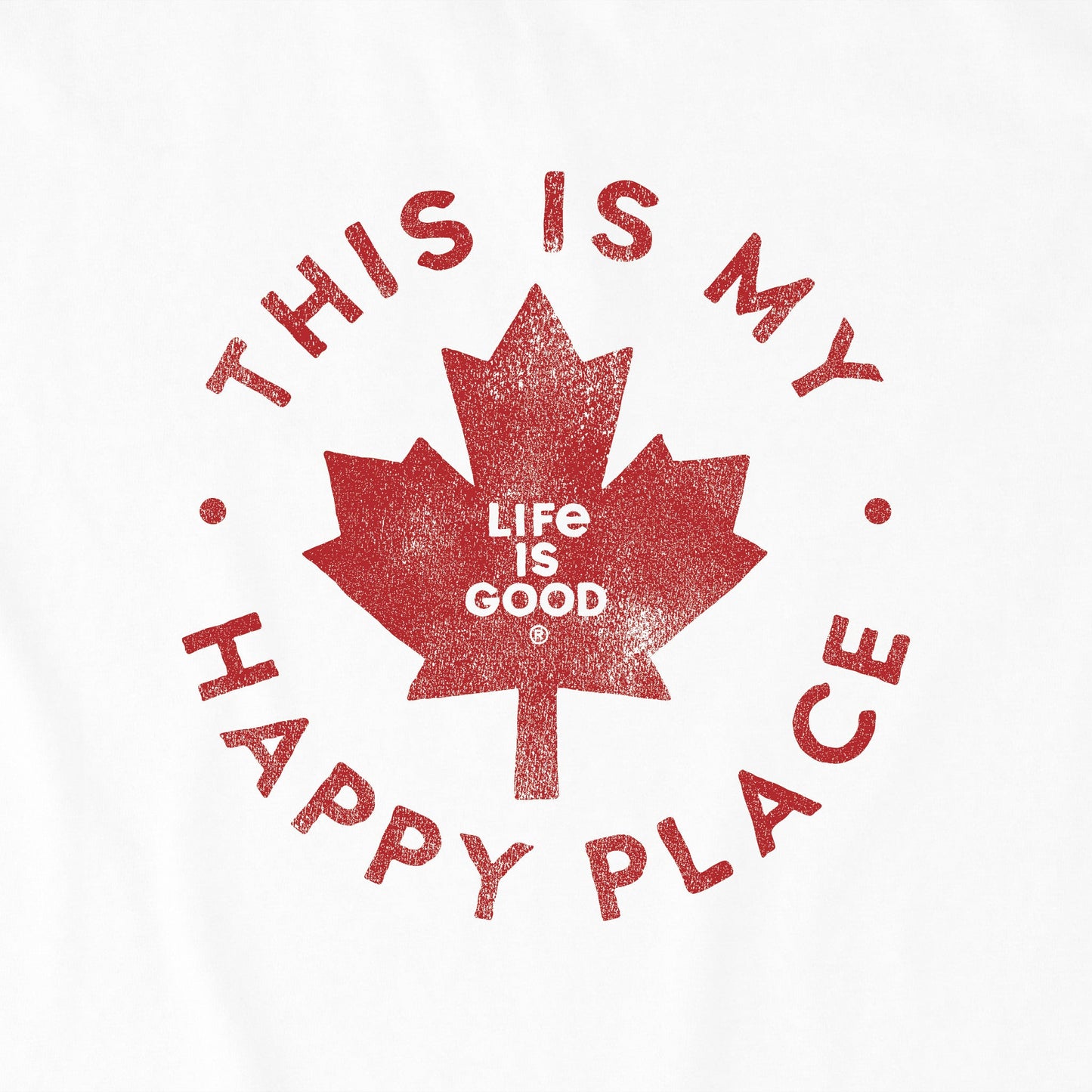 Women's Canada is my Happy Place Short Sleeve Tee