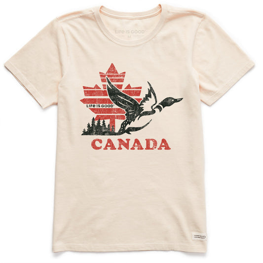 Women's Canadian Loon Short Sleeve Crusher Tee