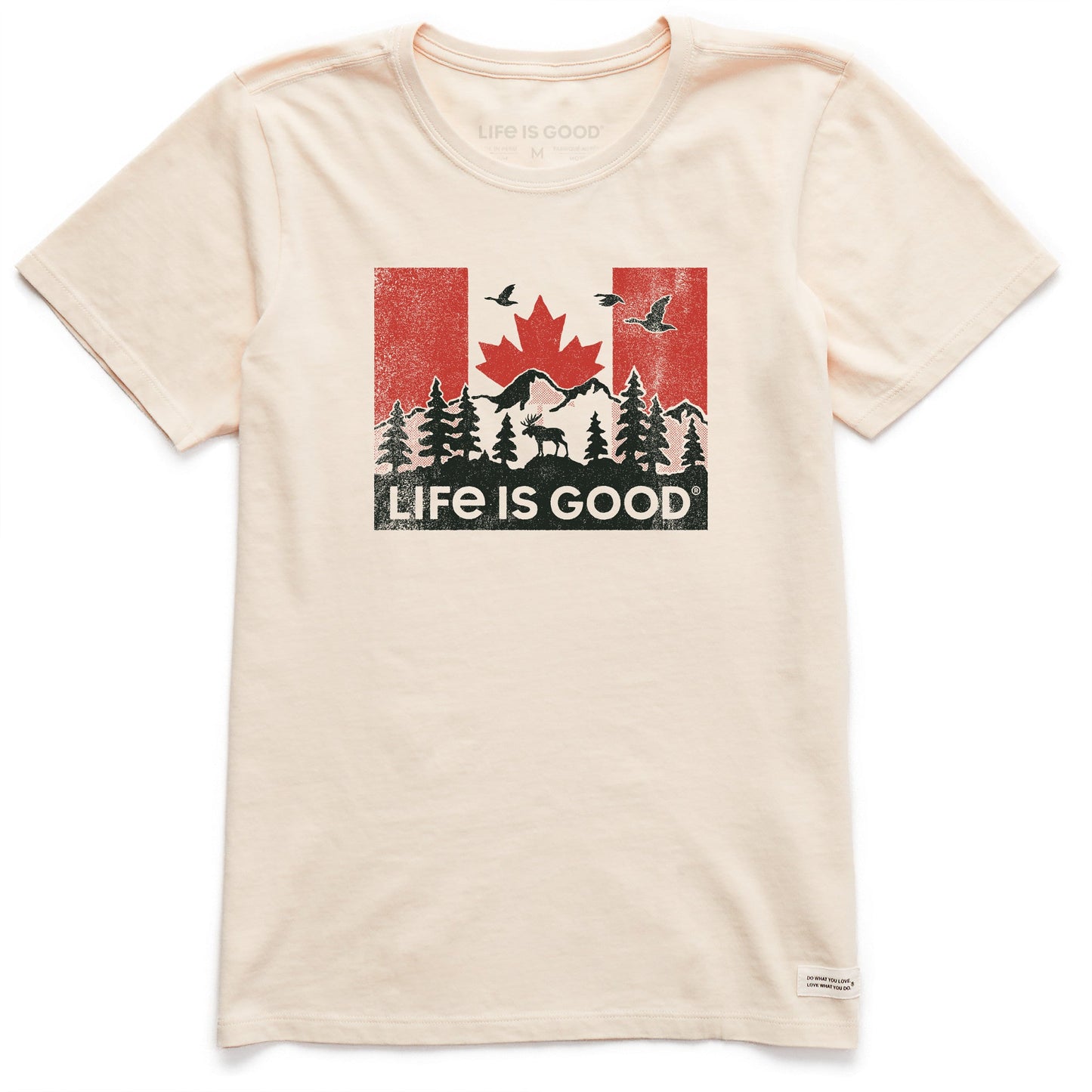 Women's Scenic Canadian Flag Short Sleeve Crusher Tee