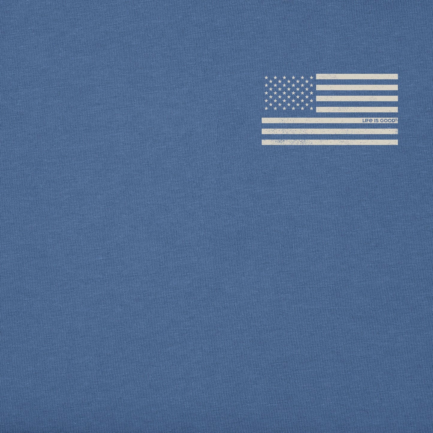 Men's Simple American Flag Short Sleeve Crusher Tee