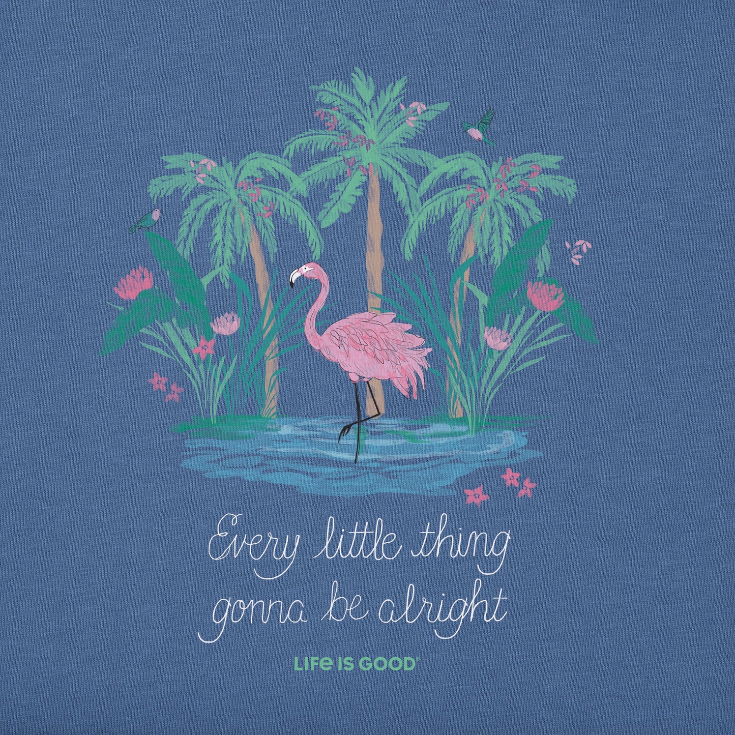 Women's Every Little Thing Flamingo Short Sleeve Vee