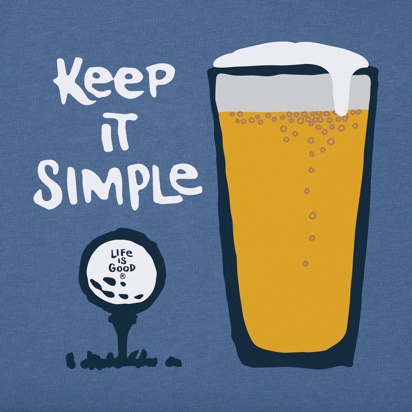 Men's Keep it Simple Golf & Beer Short Sleeve Tee