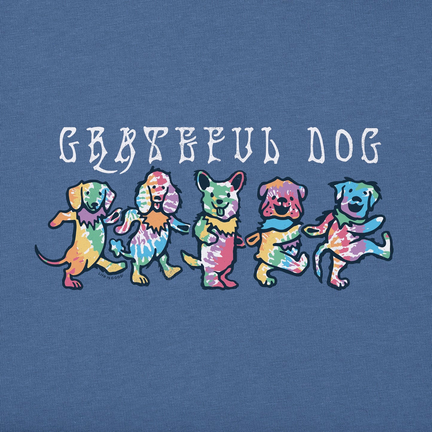 Men's Tie Dye Grateful Dog Short Sleeve Tee