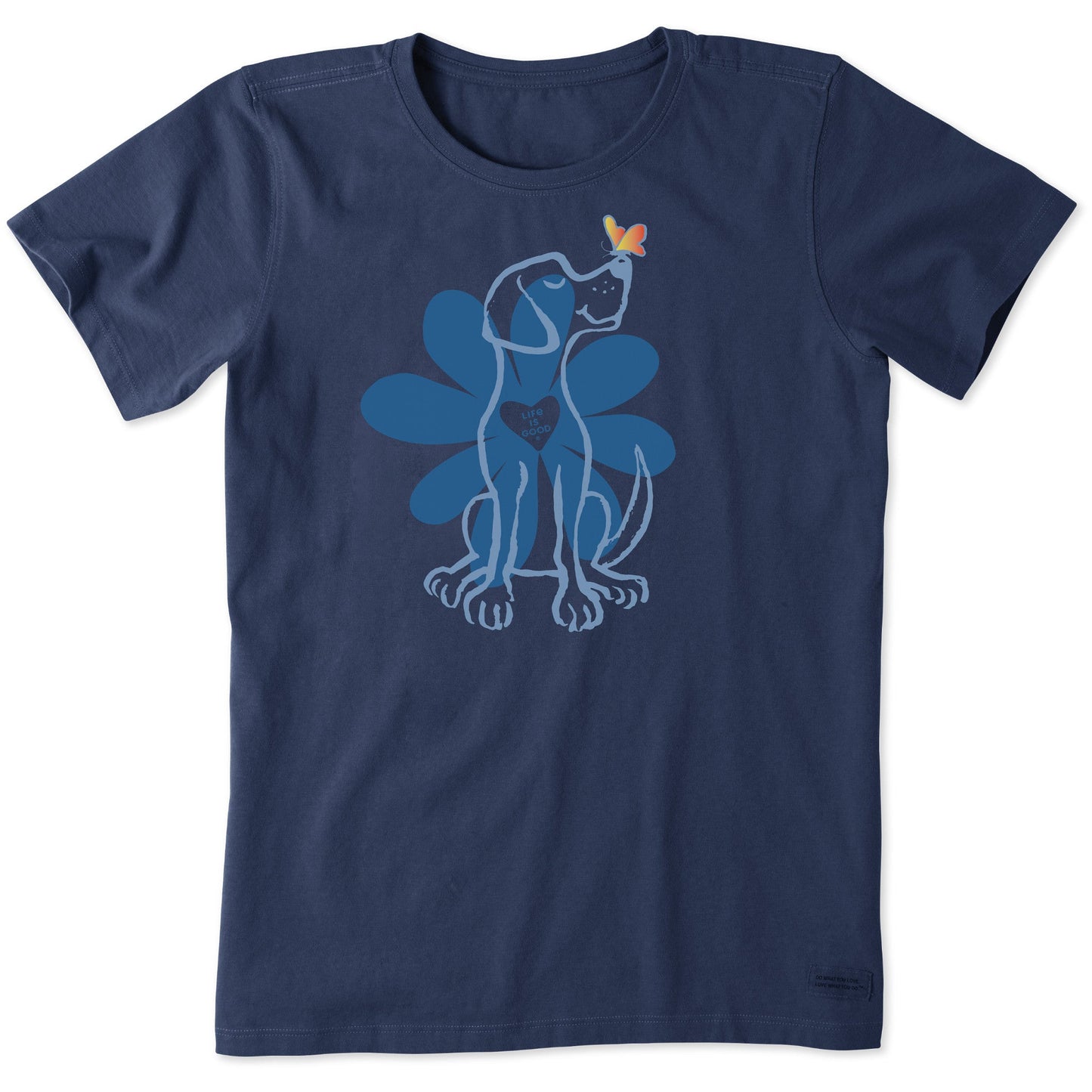 Women's Spring Daisy Dog Short Sleeve Tee