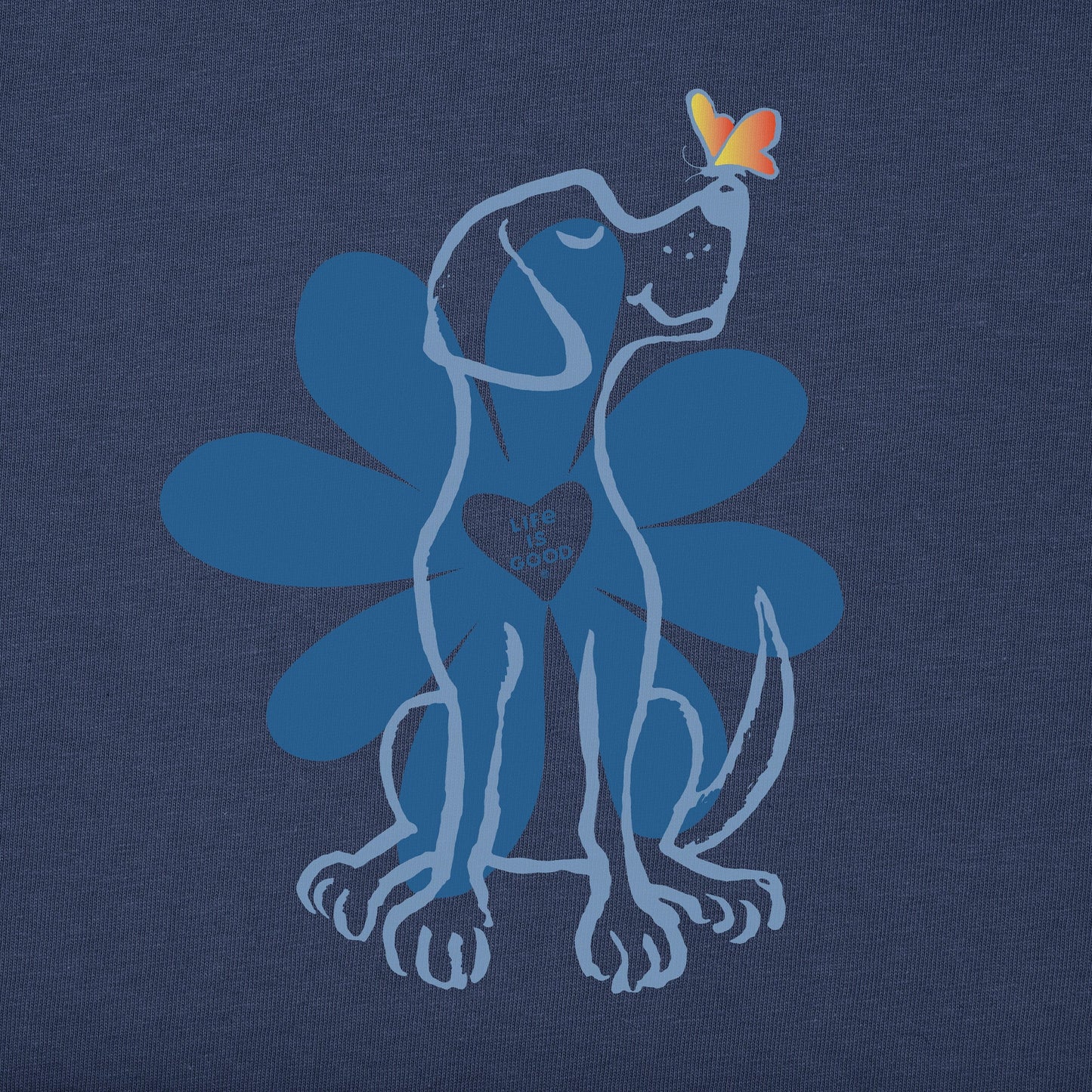 Women's Spring Daisy Dog Short Sleeve Tee