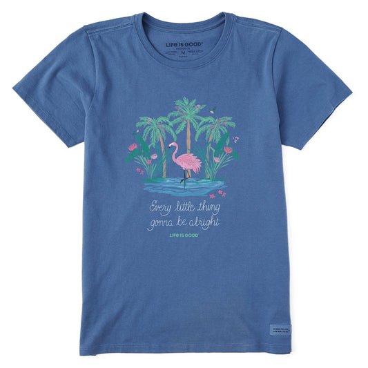 Women's Every Little Thing Flamingo Short Sleeve Tee
