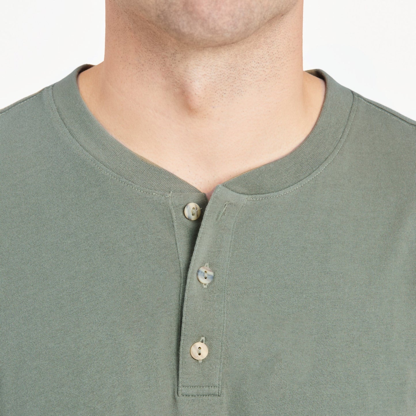Men's Solid Short Sleeve Crusher-LITE Henley