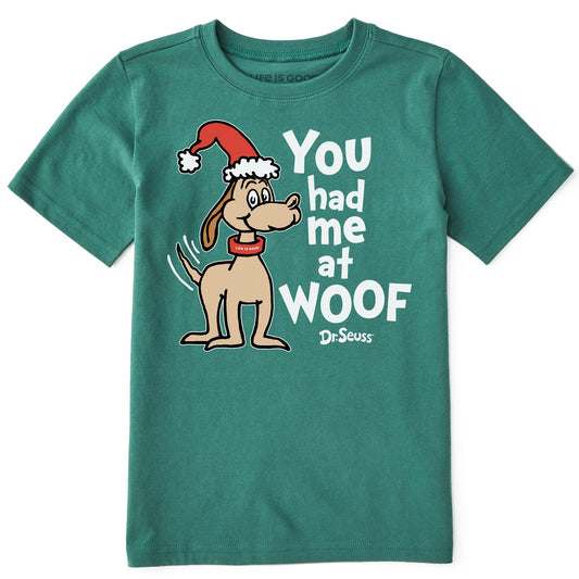 Kids Max You Had Me at Woof Short Sleeve Crusher Tee