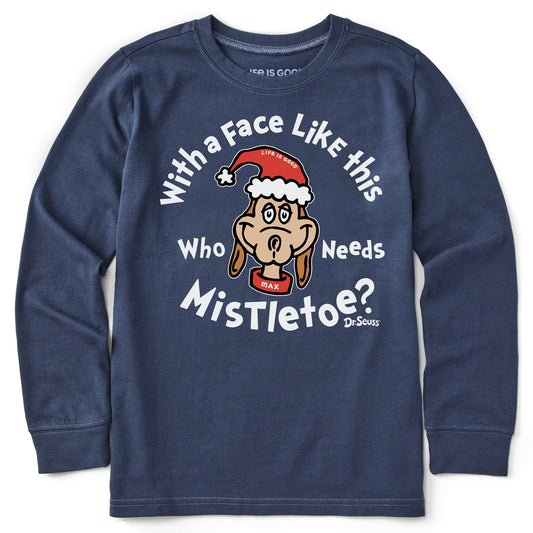 Kids With a Face Like This Max Long Sleeve Crusher Tee