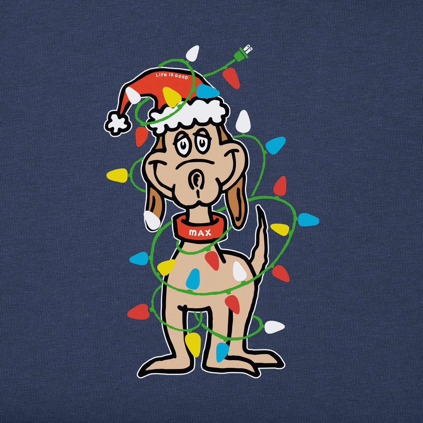 Kids Max Merry Woofmas Long Sleeve Crusher Tee