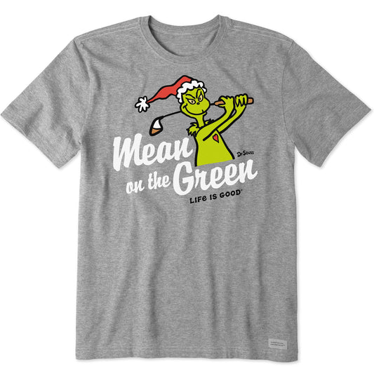 Men's Grinch Golf Mean on Green Short Sleeve Crusher Tee