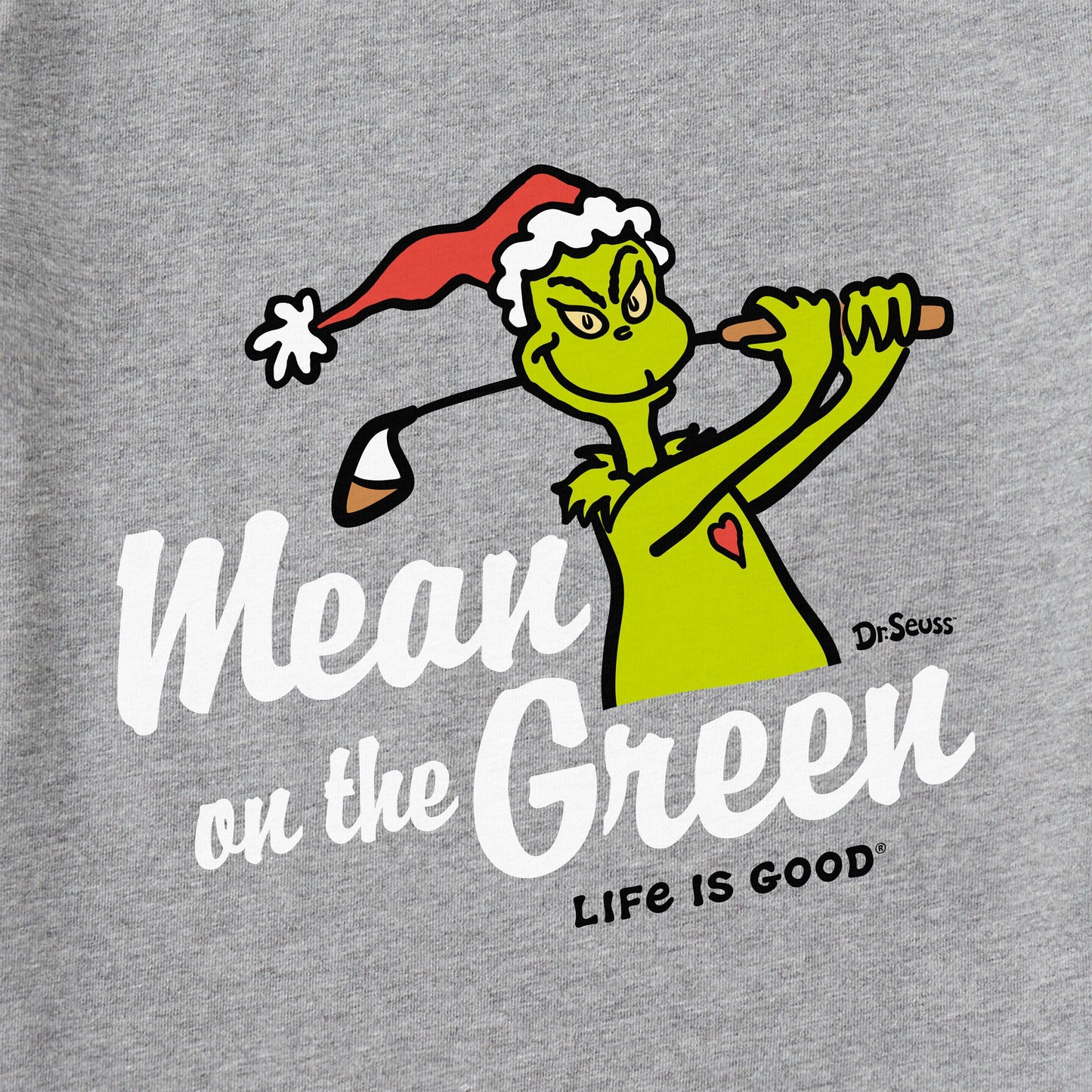 Men's Grinch Golf Mean on Green Short Sleeve Crusher Tee