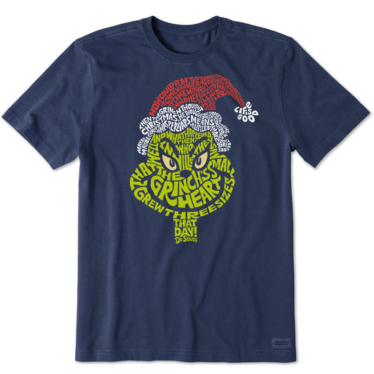 Men's Wordy Grinch Short Sleeve Crusher Tee
