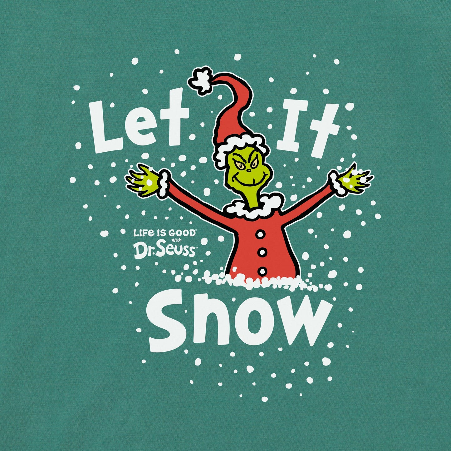 Men's Grinch Let It Snow Long Sleeve Crusher Tee
