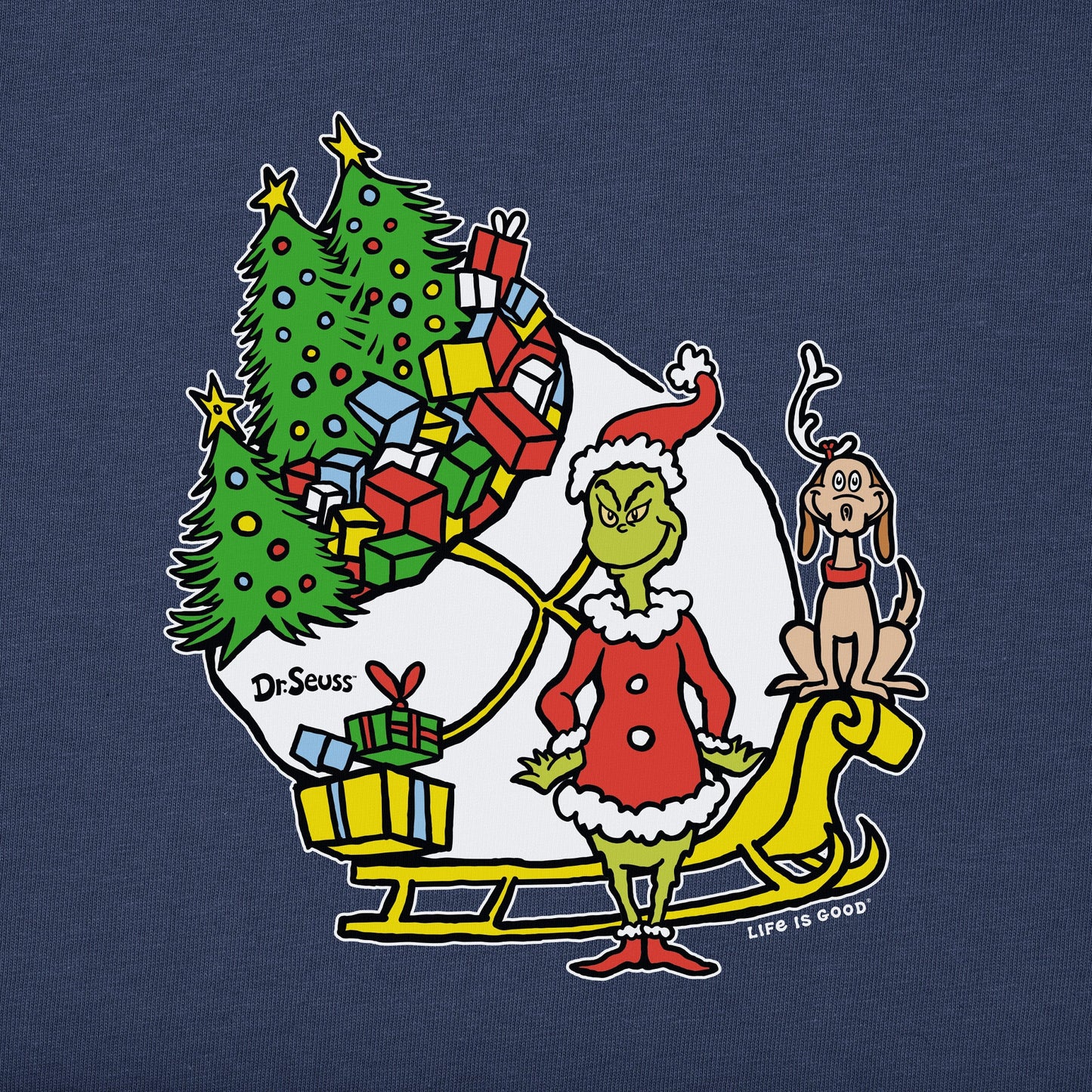 Men's You Had me at Who-Ville Sleigh Long Sleeve Crusher Tee