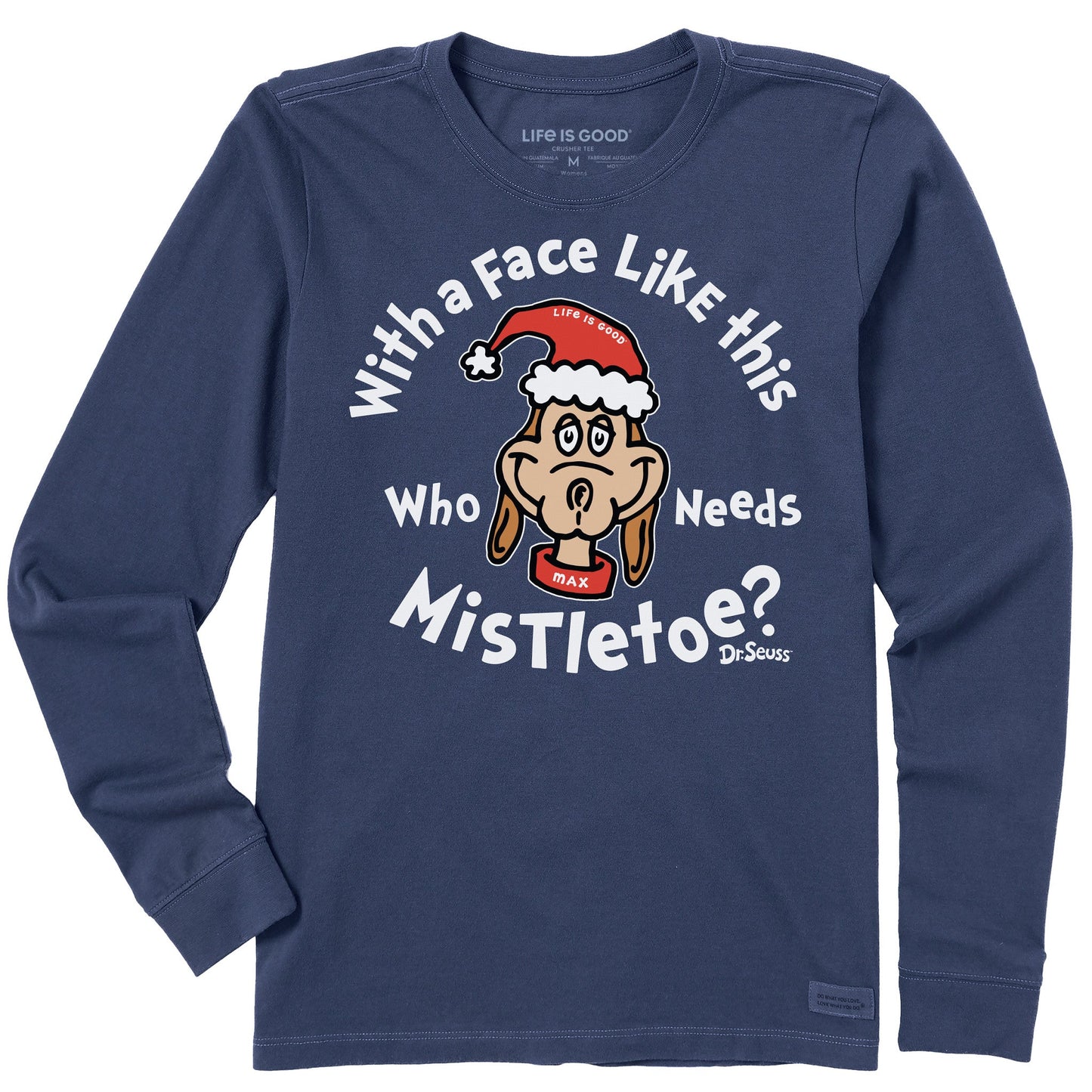 Women's With a Face Like This Max Long Sleeve Crusher Tee