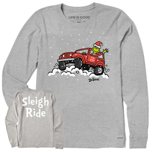 Women's Sleigh Ride Grinch ATV Long Sleeve Crusher Tee