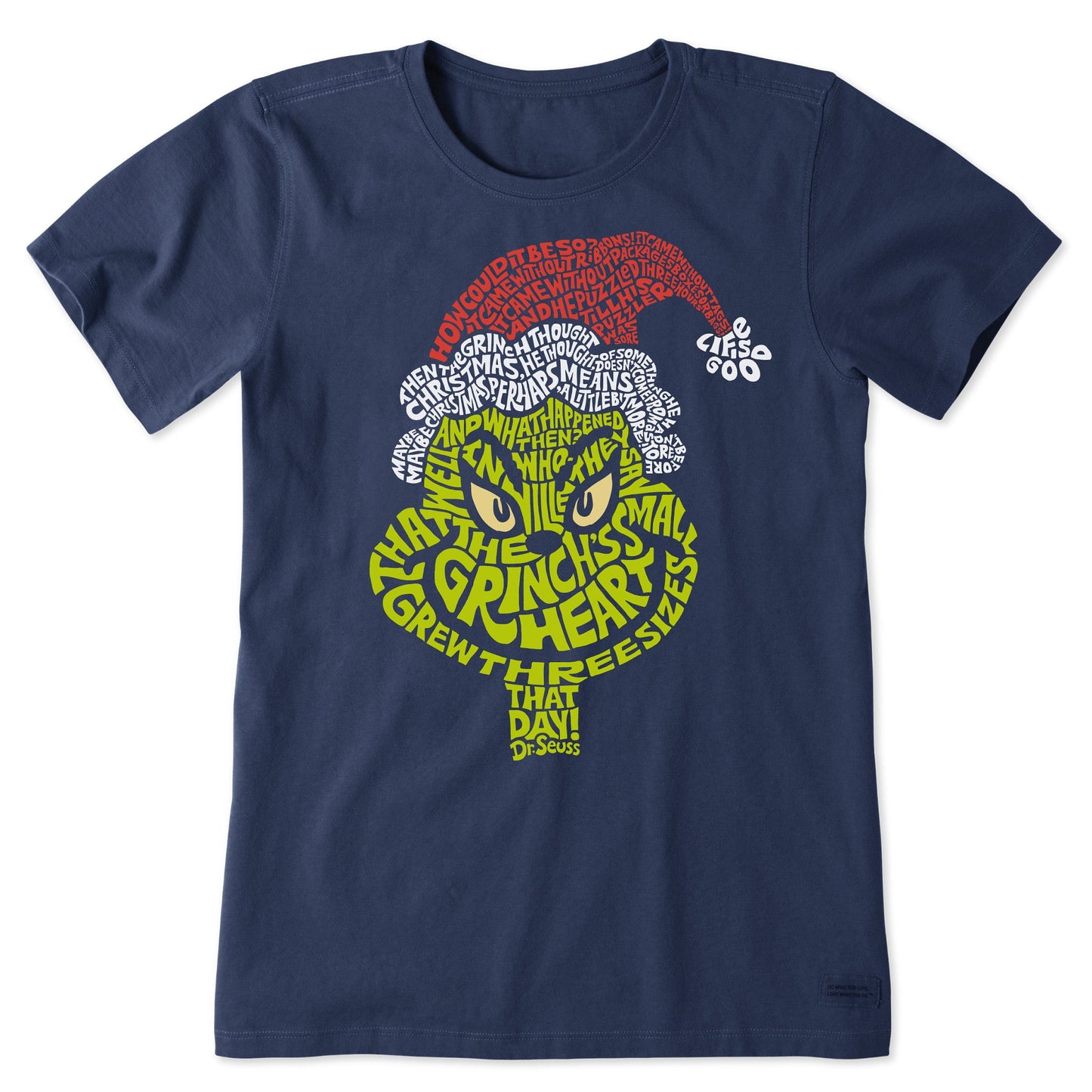 Women's Wordy Grinch Short Sleeve Crusher Tee