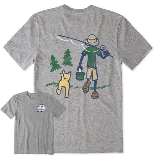 Men's Jake and Rocket Fishing Walk Short Sleeve Tee