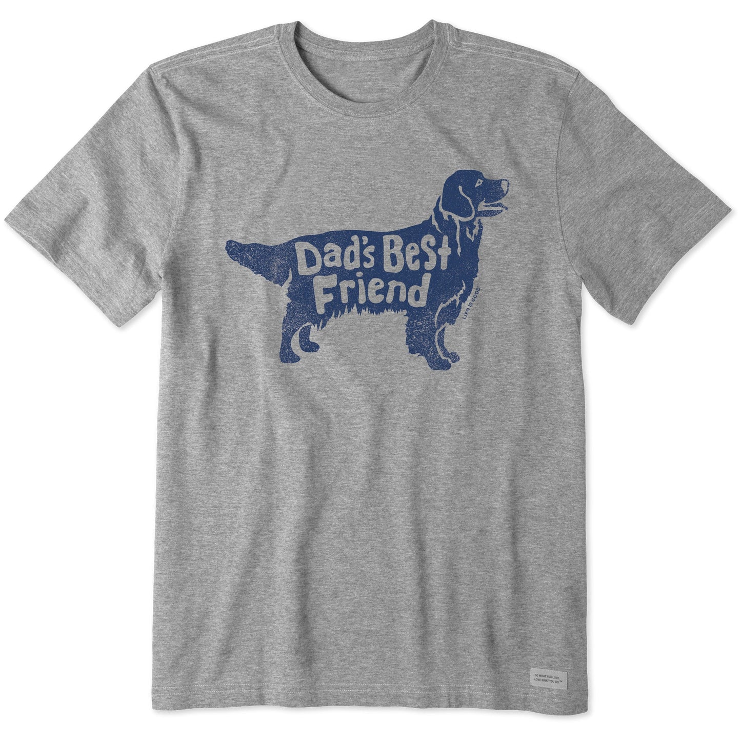 Men's Dad's Best Friend Golden Retriever Short Sleeve Tee