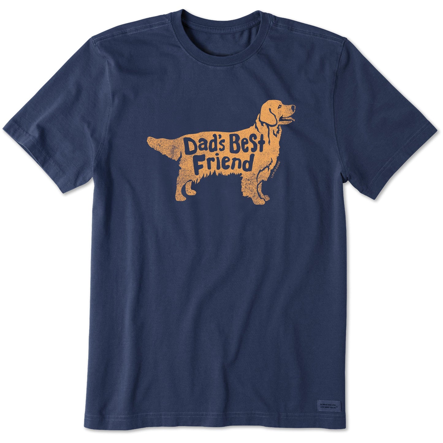Men's Dad's Best Friend Golden Retriever Short Sleeve Tee