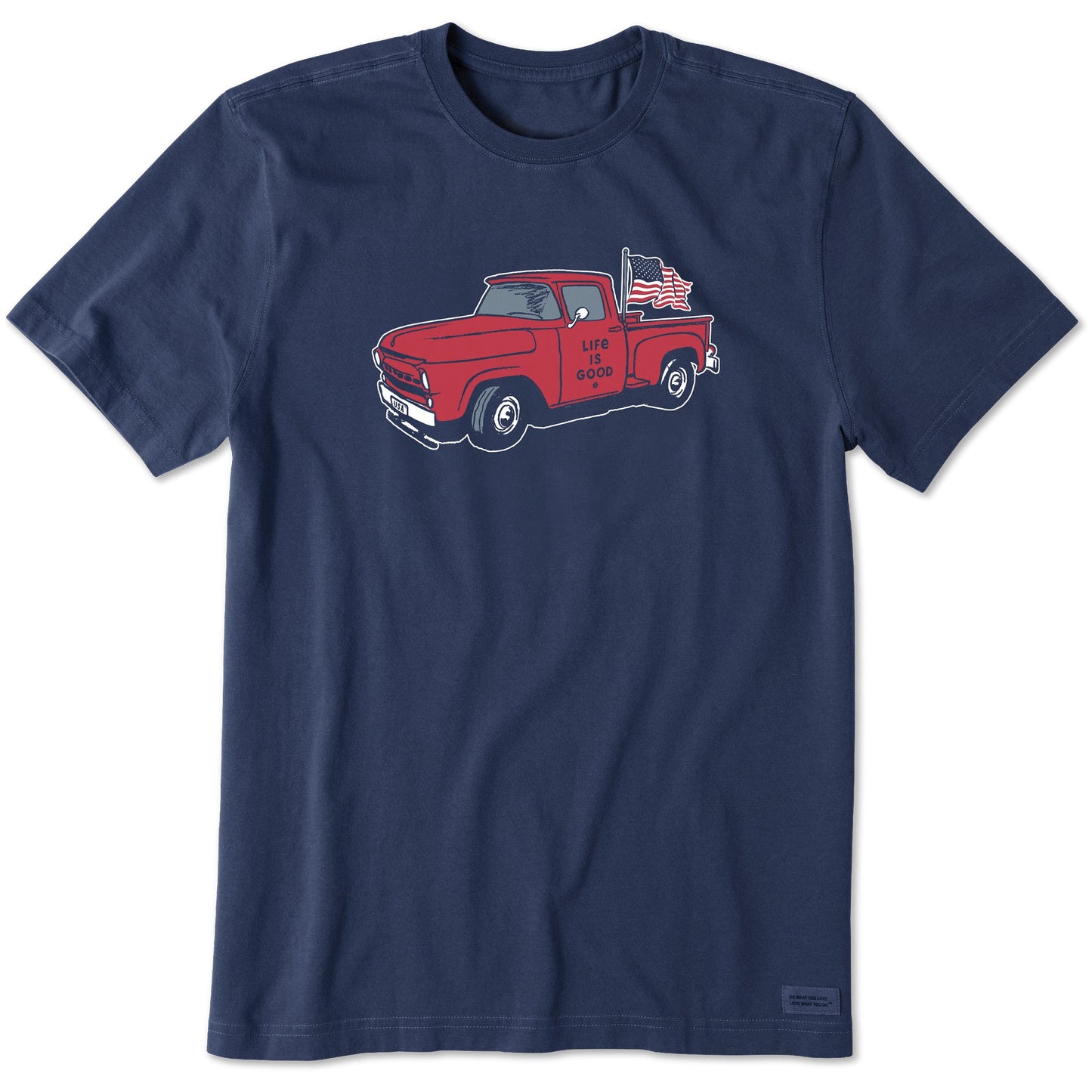 Men's Old Fashioned Patriotic Truck Short Sleeve Tee