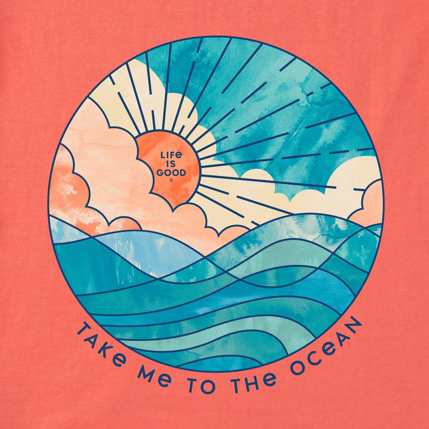 Women's Take Me to the Ocean Short Sleeve Vee