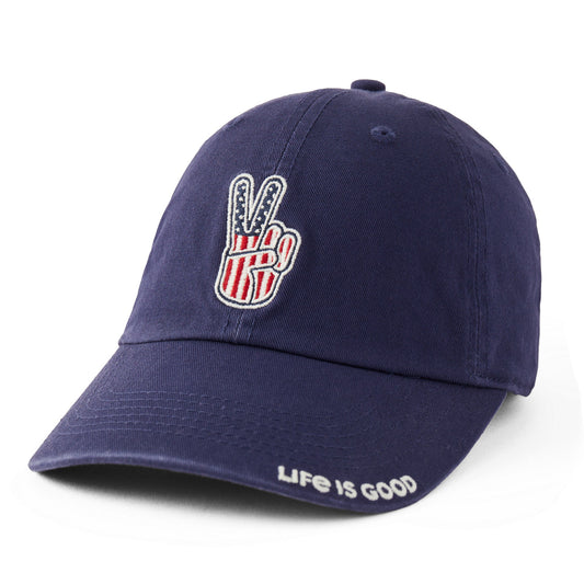 Adult Unisex USA Peace Sign Chill Cap