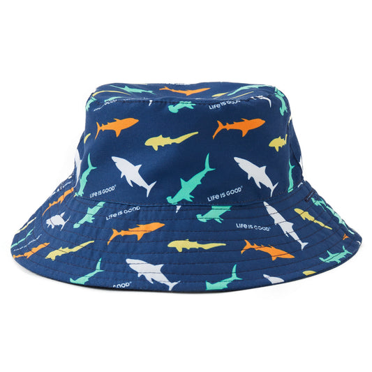 Toddler Shark Pattern Made in the Shade Bucket Hat