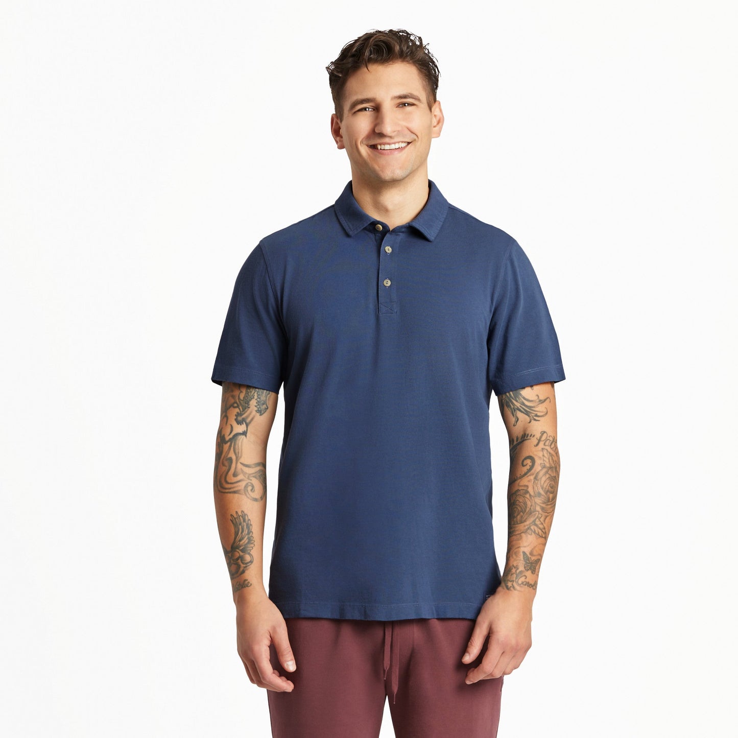 Men's Solid Short Sleeve Crusher-LITE Polo