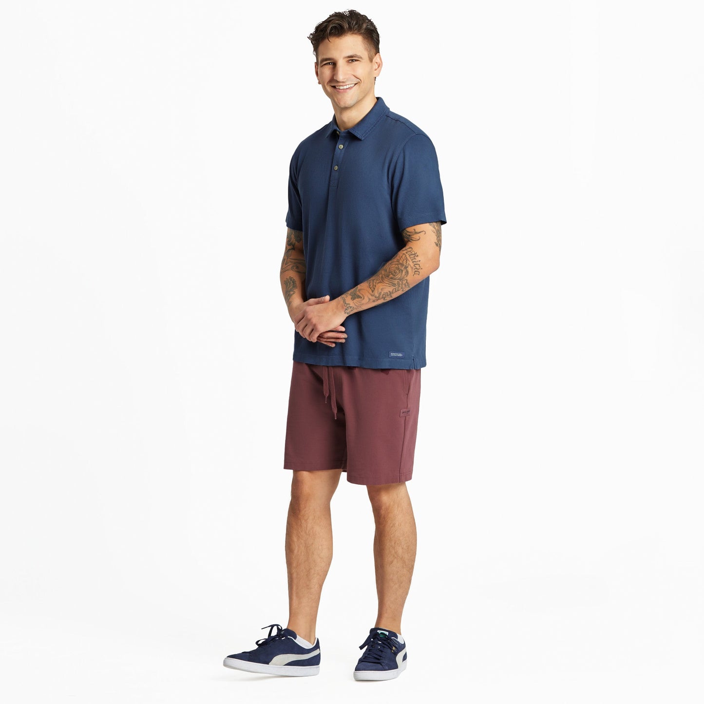 Men's Solid Short Sleeve Crusher-LITE Polo