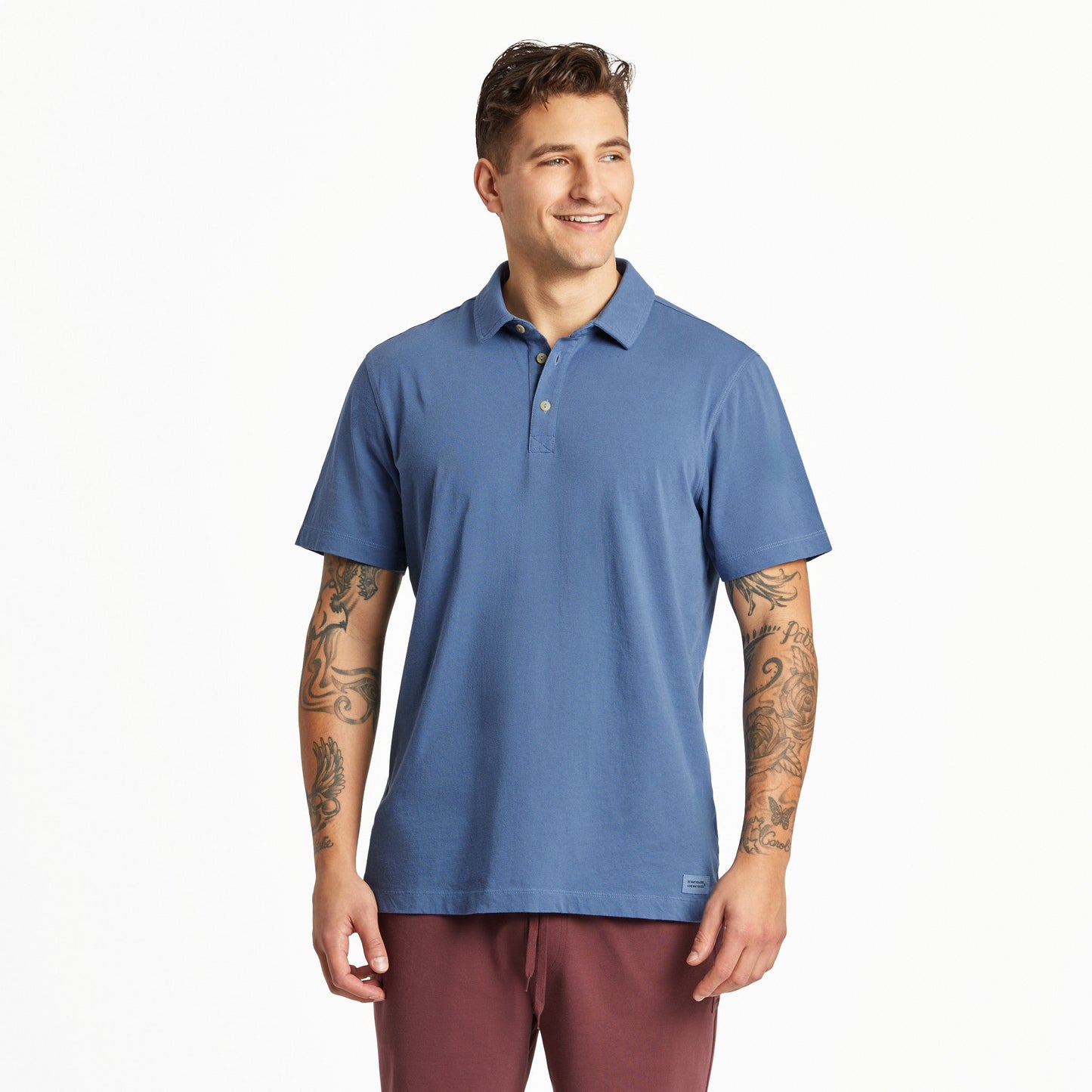 Men's Solid Short Sleeve Crusher-LITE Polo