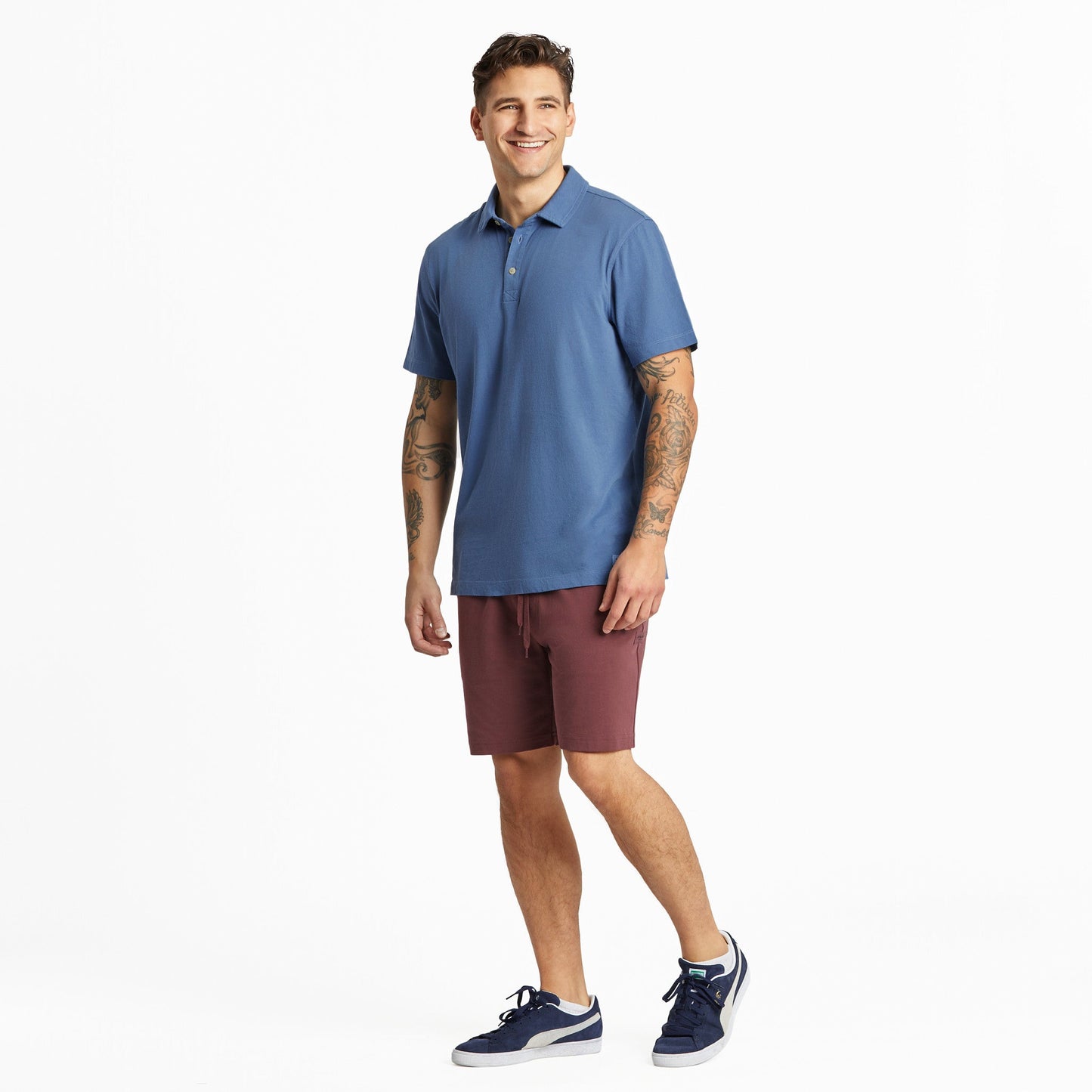 Men's Solid Short Sleeve Crusher-LITE Polo