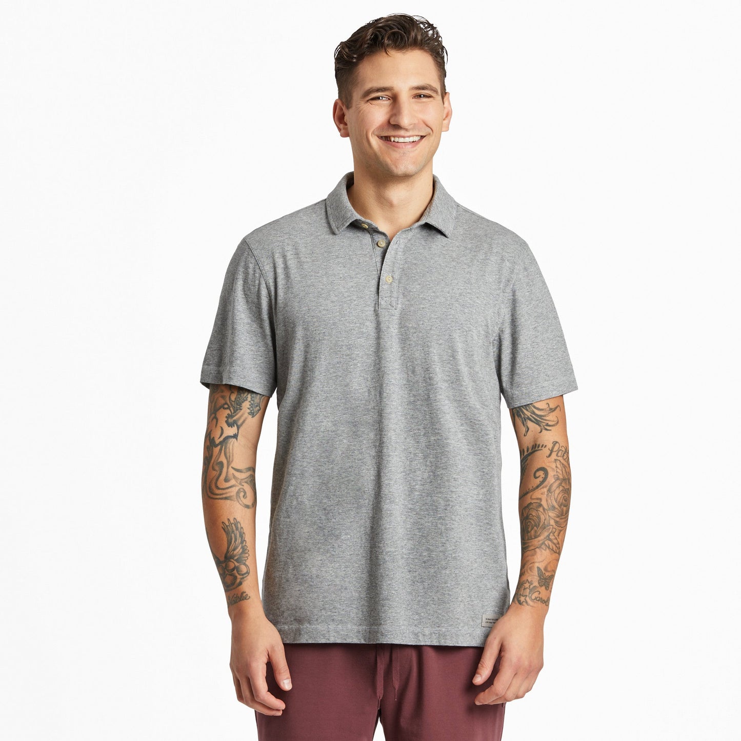 Men's Solid Short Sleeve Crusher-LITE Polo