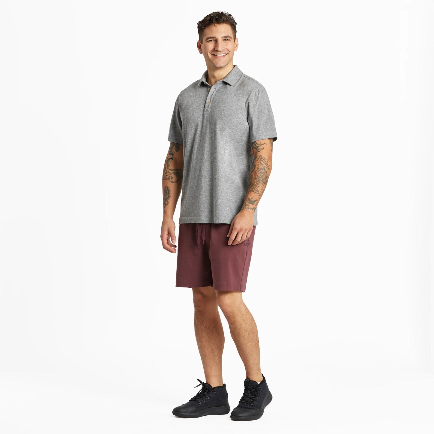Men's Solid Short Sleeve Crusher-LITE Polo
