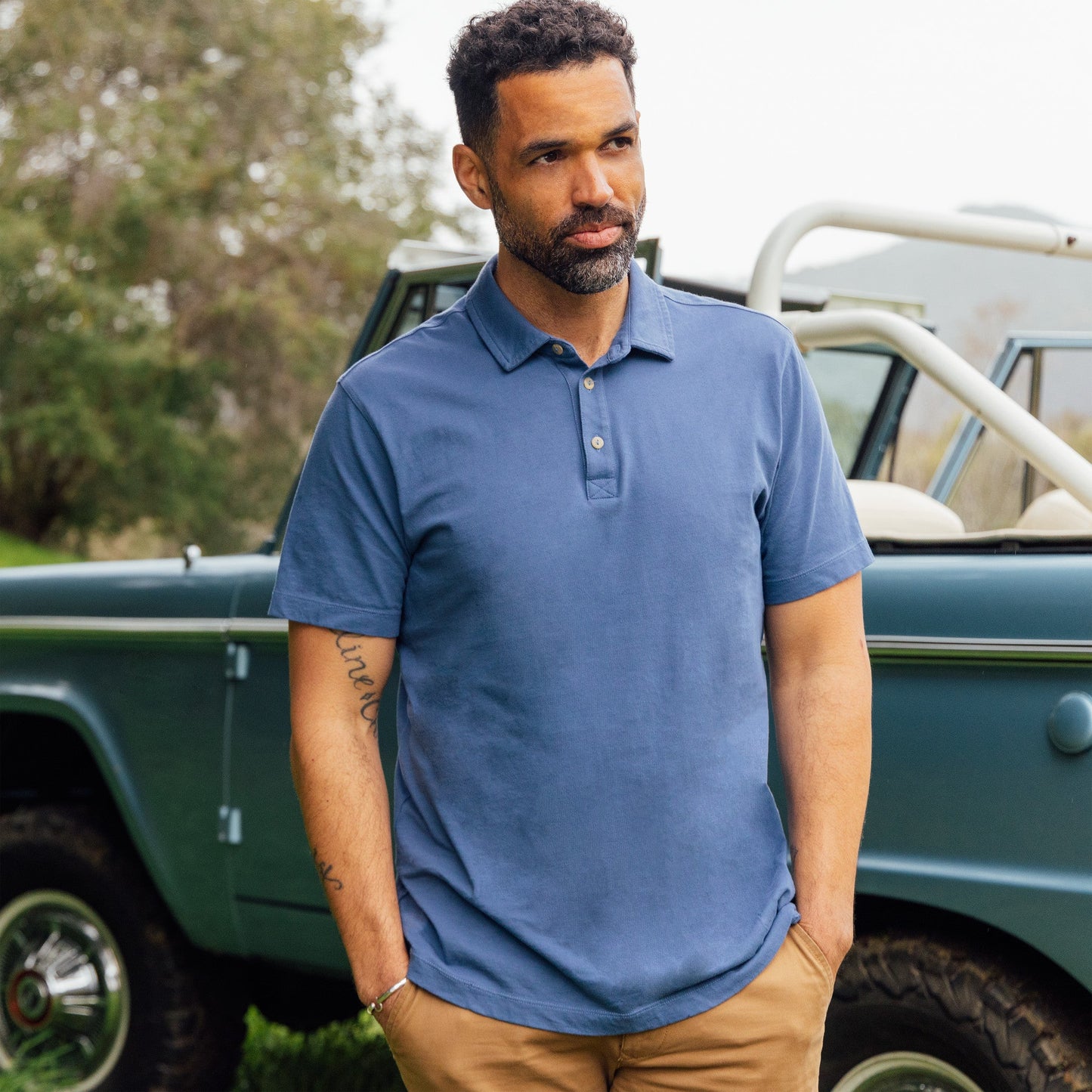 Men's Solid Short Sleeve Crusher-LITE Polo