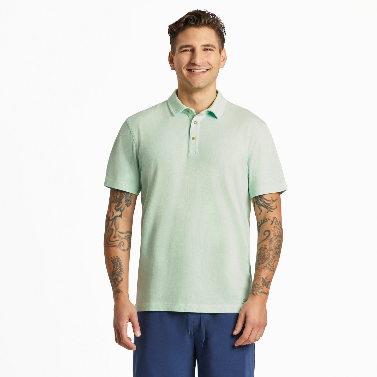 Men's Solid Short Sleeve Crusher-LITE Polo