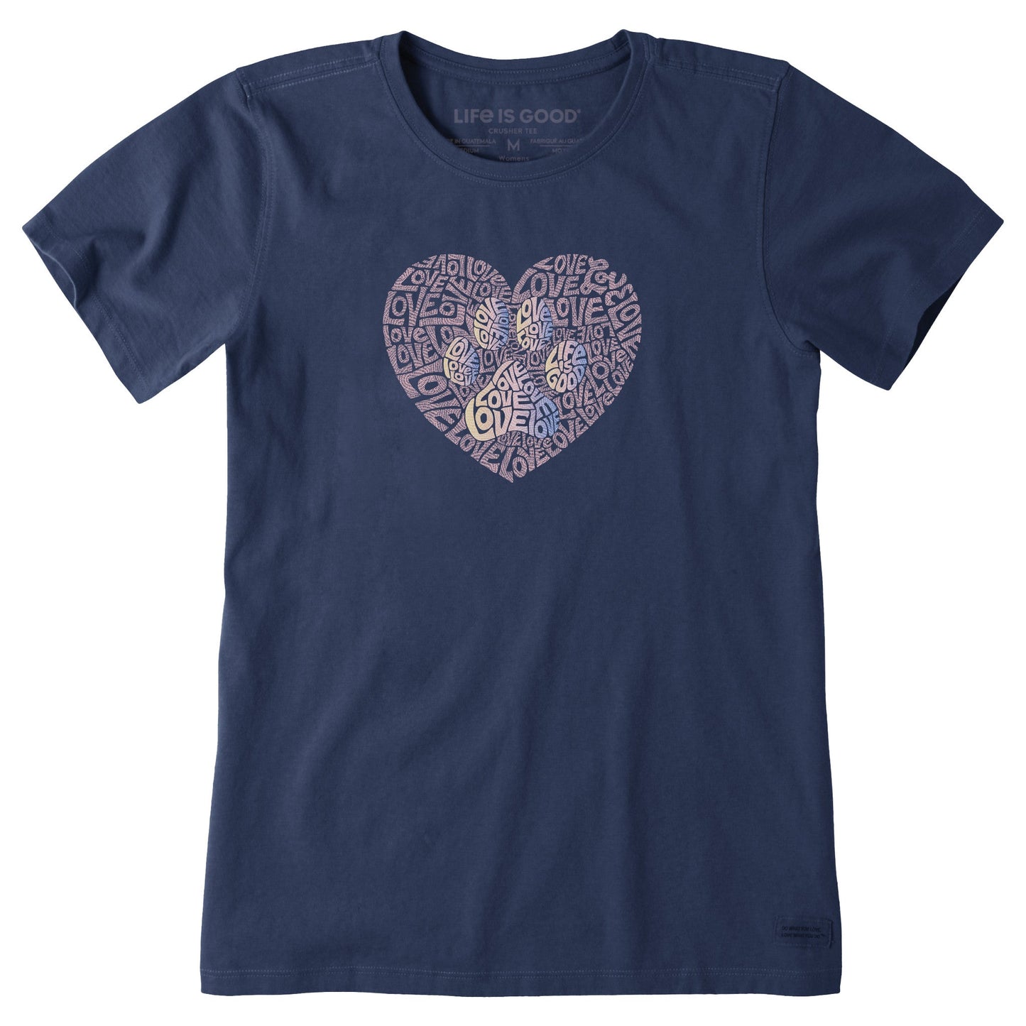 Women's Animal Heart Short Sleeve Crusher Tee