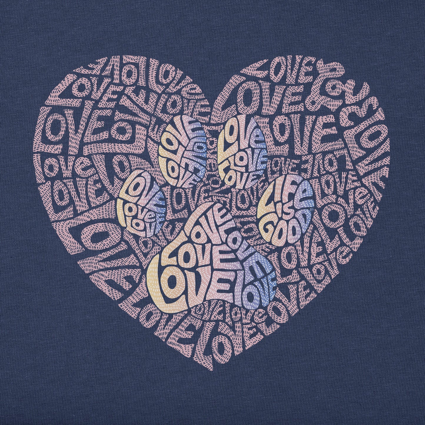 Women's Animal Heart Short Sleeve Crusher Tee