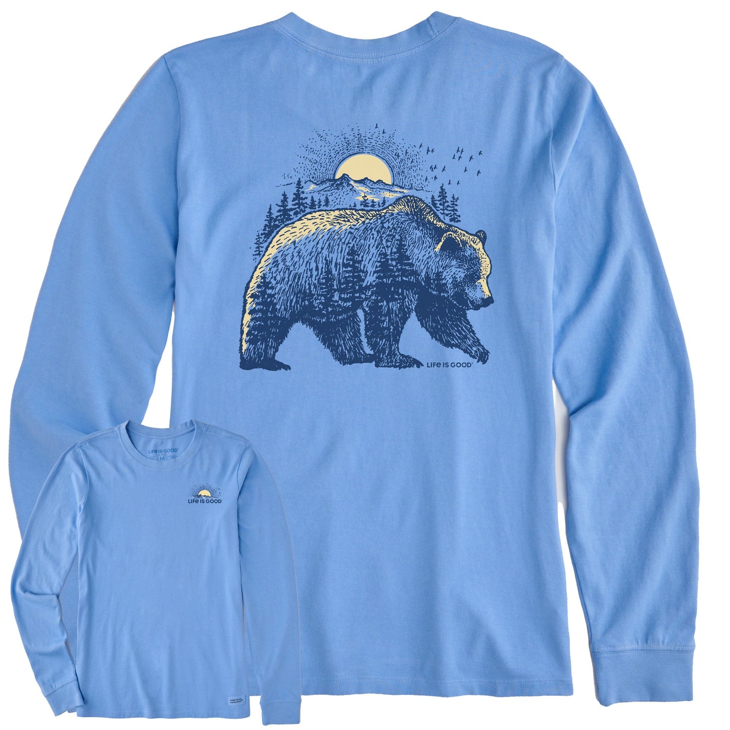 Women's Bearscape Long Sleeve Crusher Tee