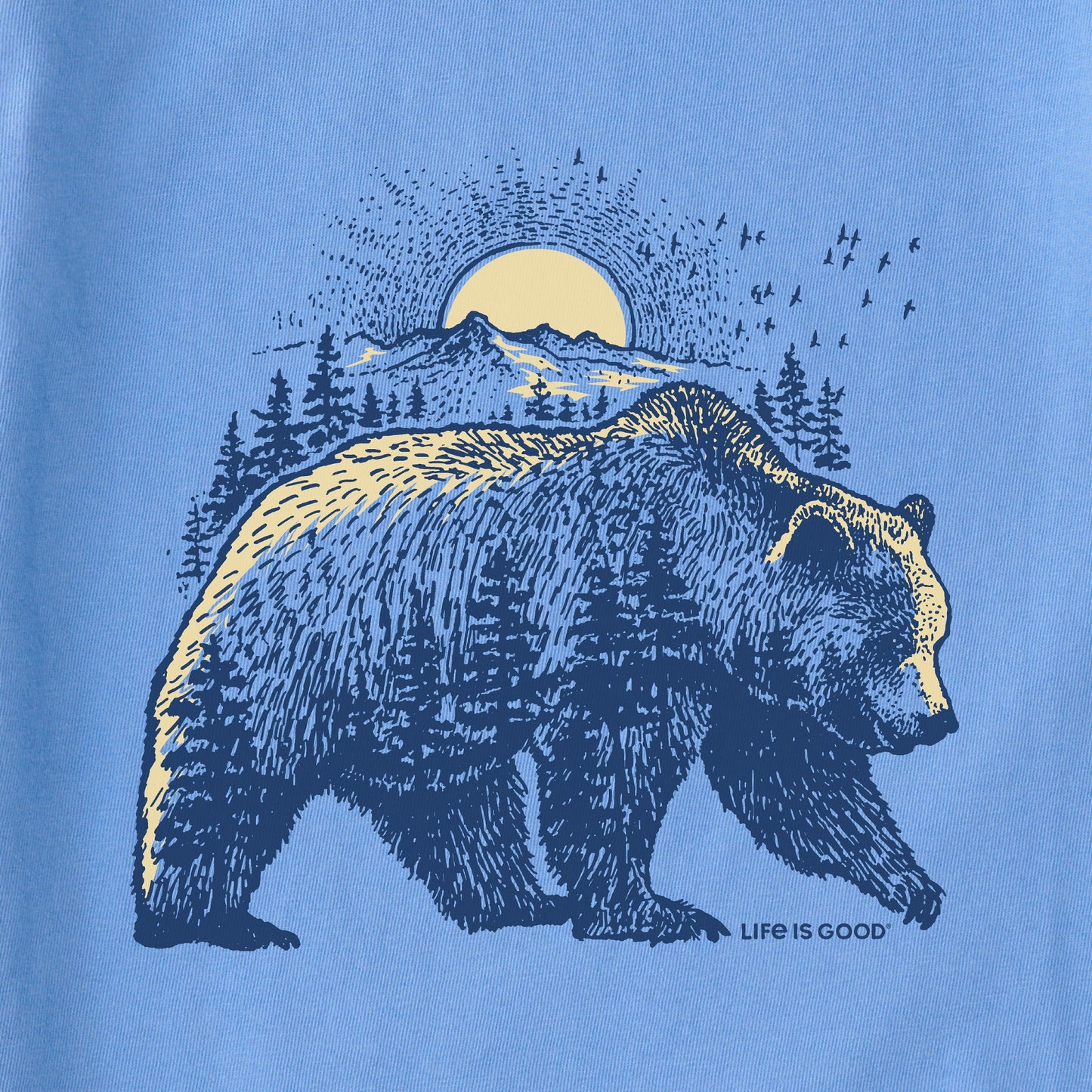 Women's Bearscape Long Sleeve Crusher Tee