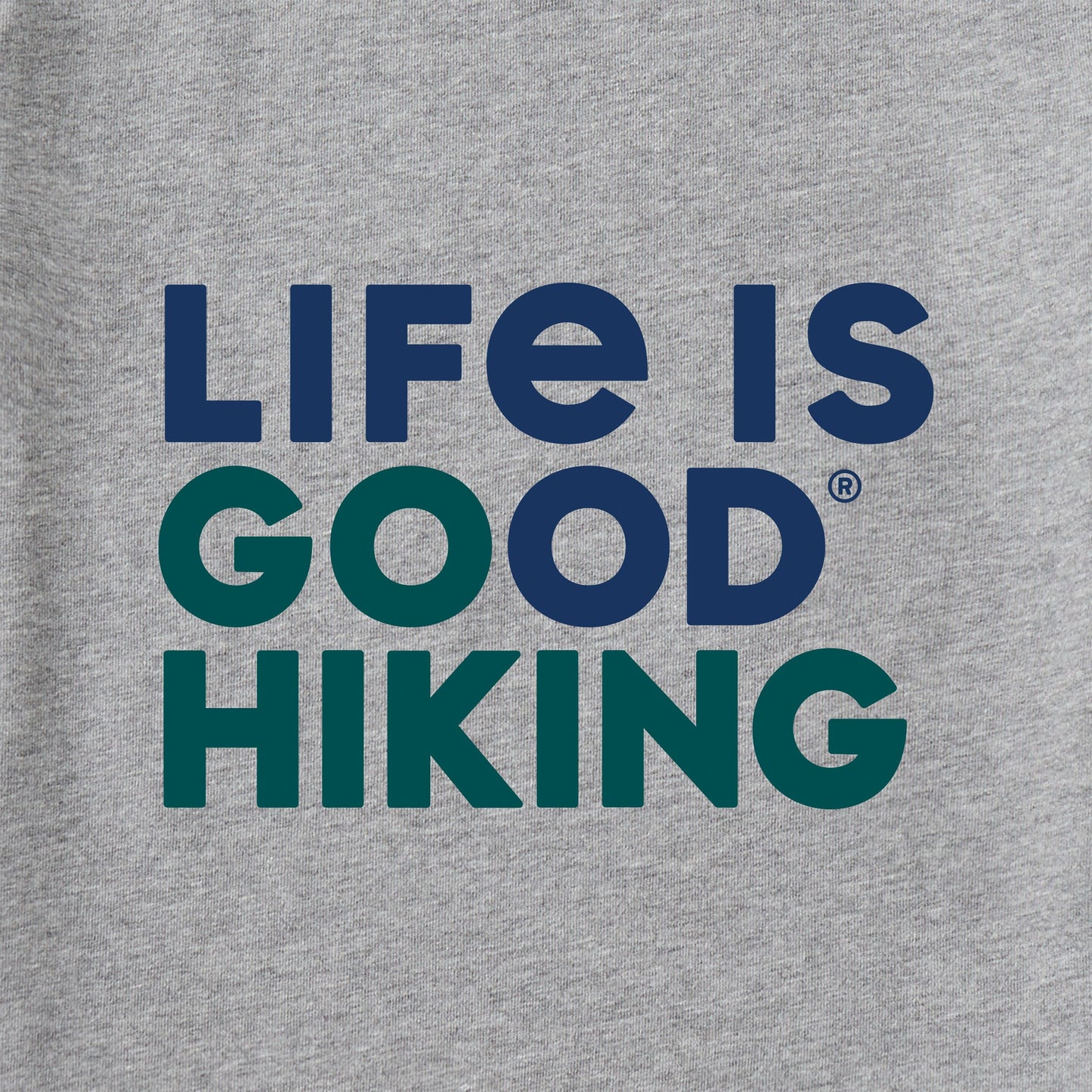 Men's Life is Good Go Hiking Short Sleeve Crusher Tee