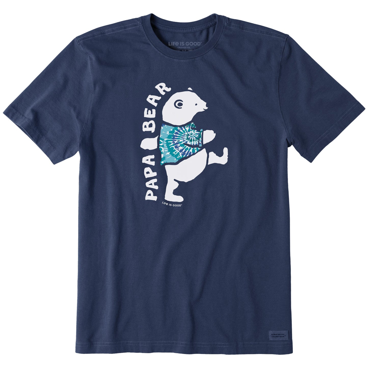 Men's Papa Bear Tie Dye Short Sleeve Crusher Tee