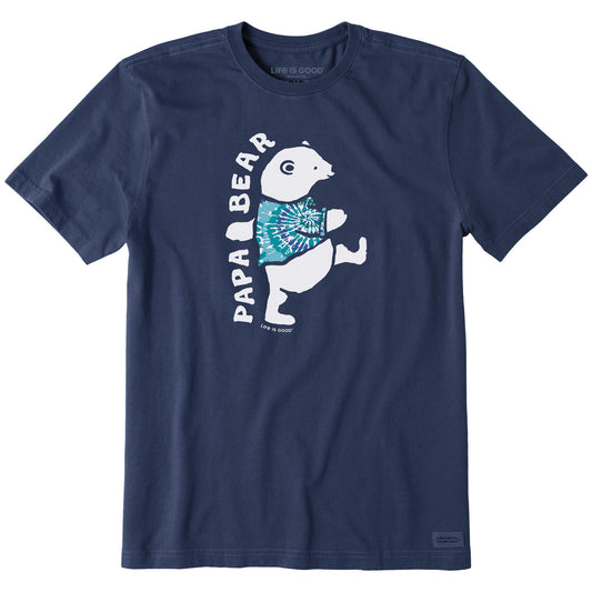 Men's Papa Bear Tie Dye Short Sleeve Crusher Tee