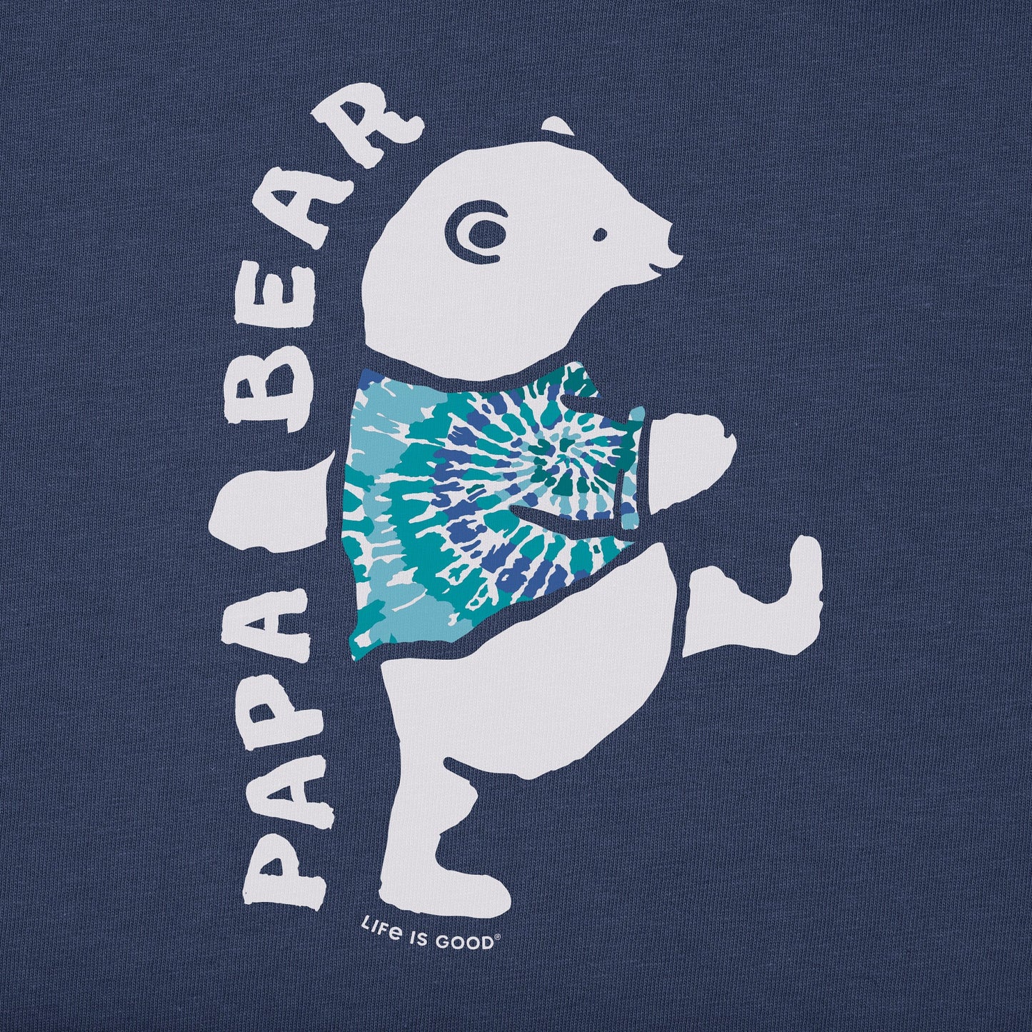Men's Papa Bear Tie Dye Short Sleeve Crusher Tee