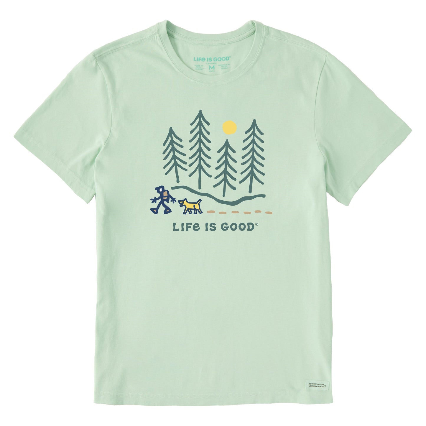 Men's Hiking through the Woods Short Sleeve Tee