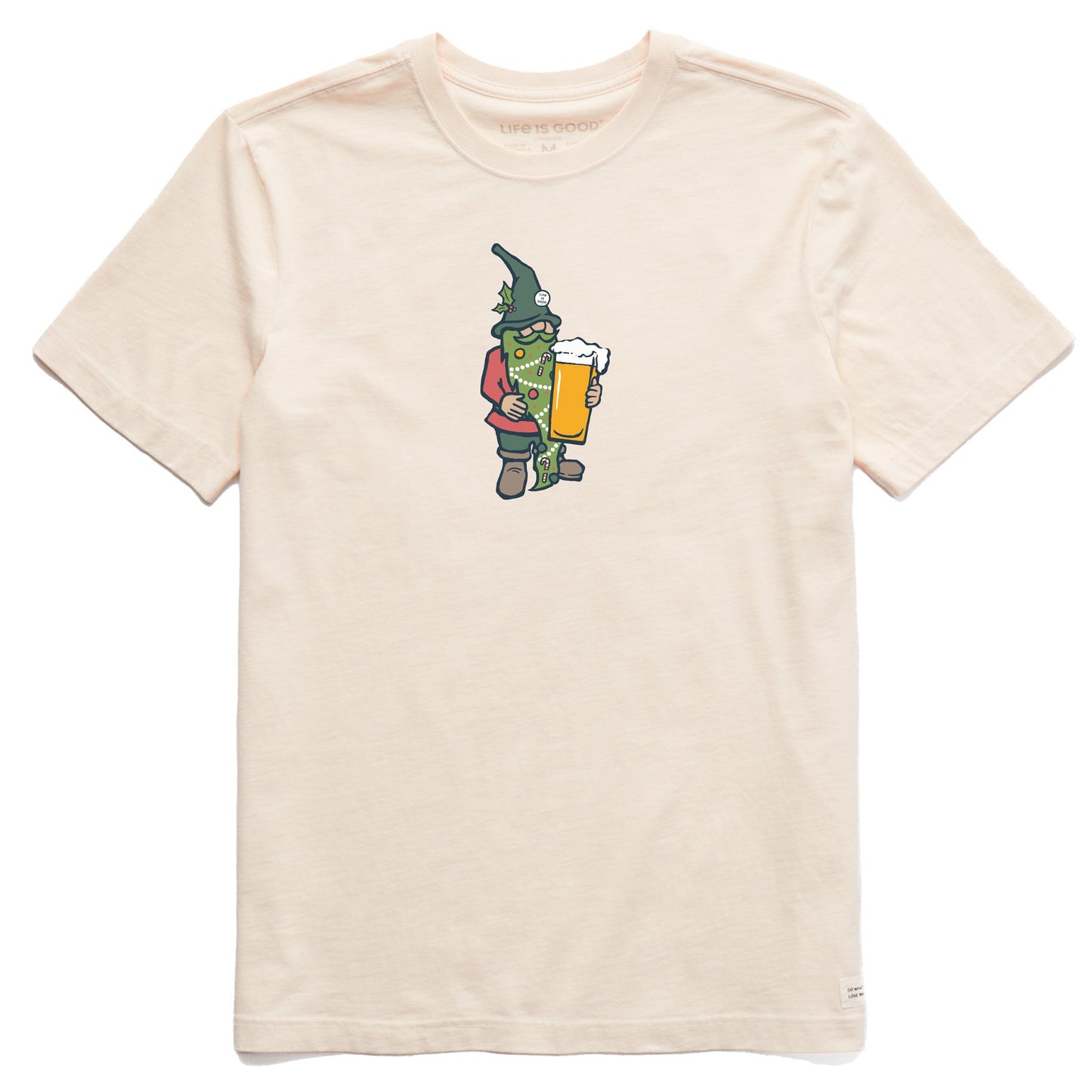 Men's Holiday Beer Gnome Short Sleeve Crusher Tee