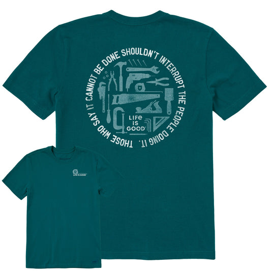 Men's Don't Interrupt Handyman Short Sleeve Crusher Tee