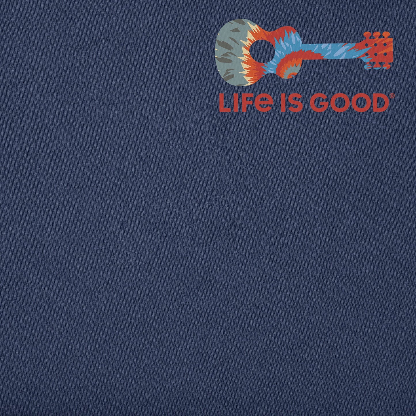 Men's Guitar Circle Psychedelic Tie Dye Short Sleeve Crusher Tee