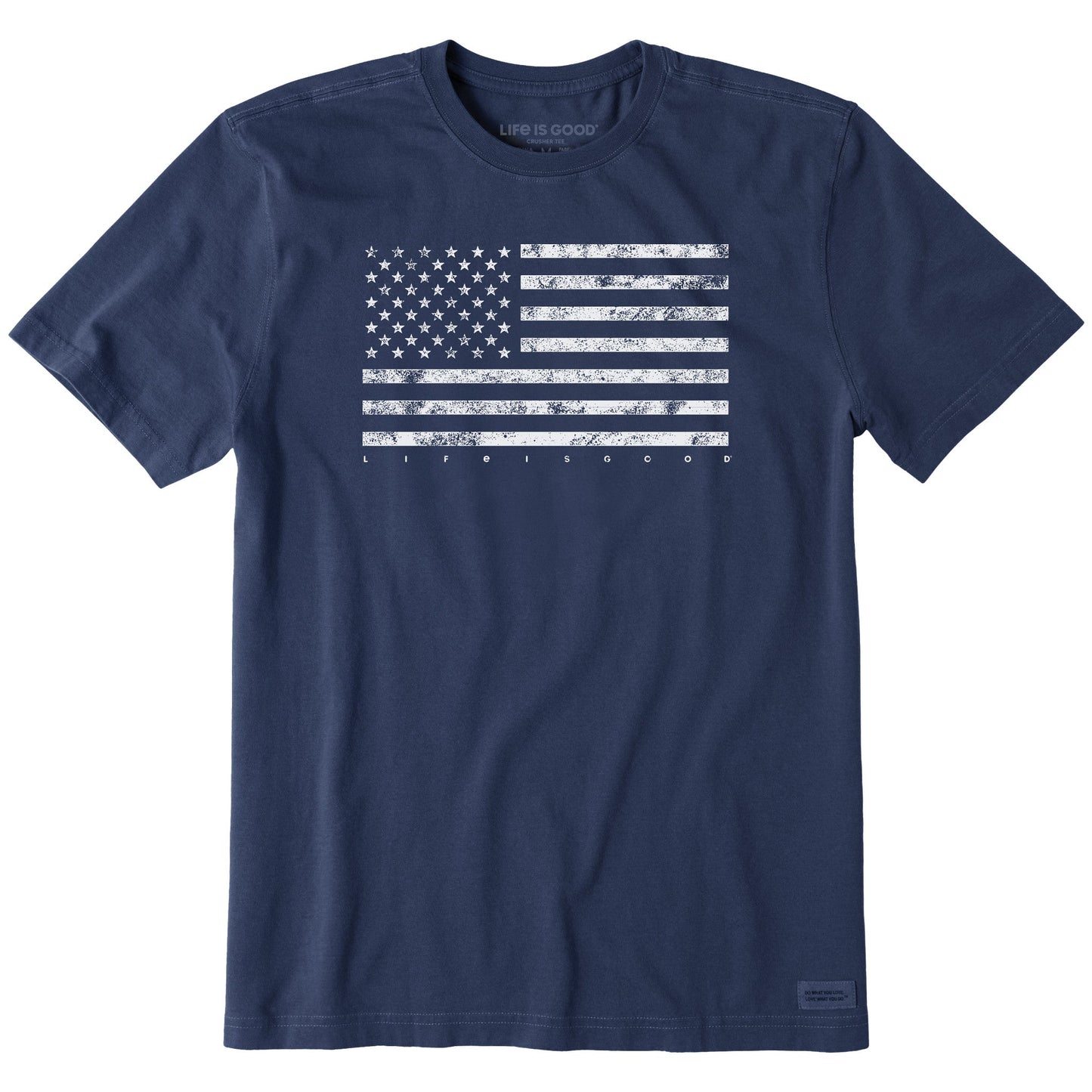 Men's Classic Flag USA Short Sleeve Crusher Tee
